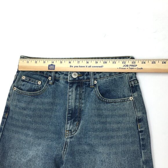 NEW Steve Madden Jeans Noelie Wide Leg Cuffed Jeans size 25 length 27" - Picture 8 of 11
